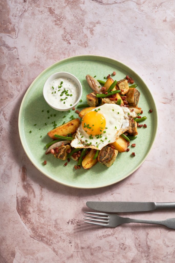 Tiroler Gröstl mit Maultaschen