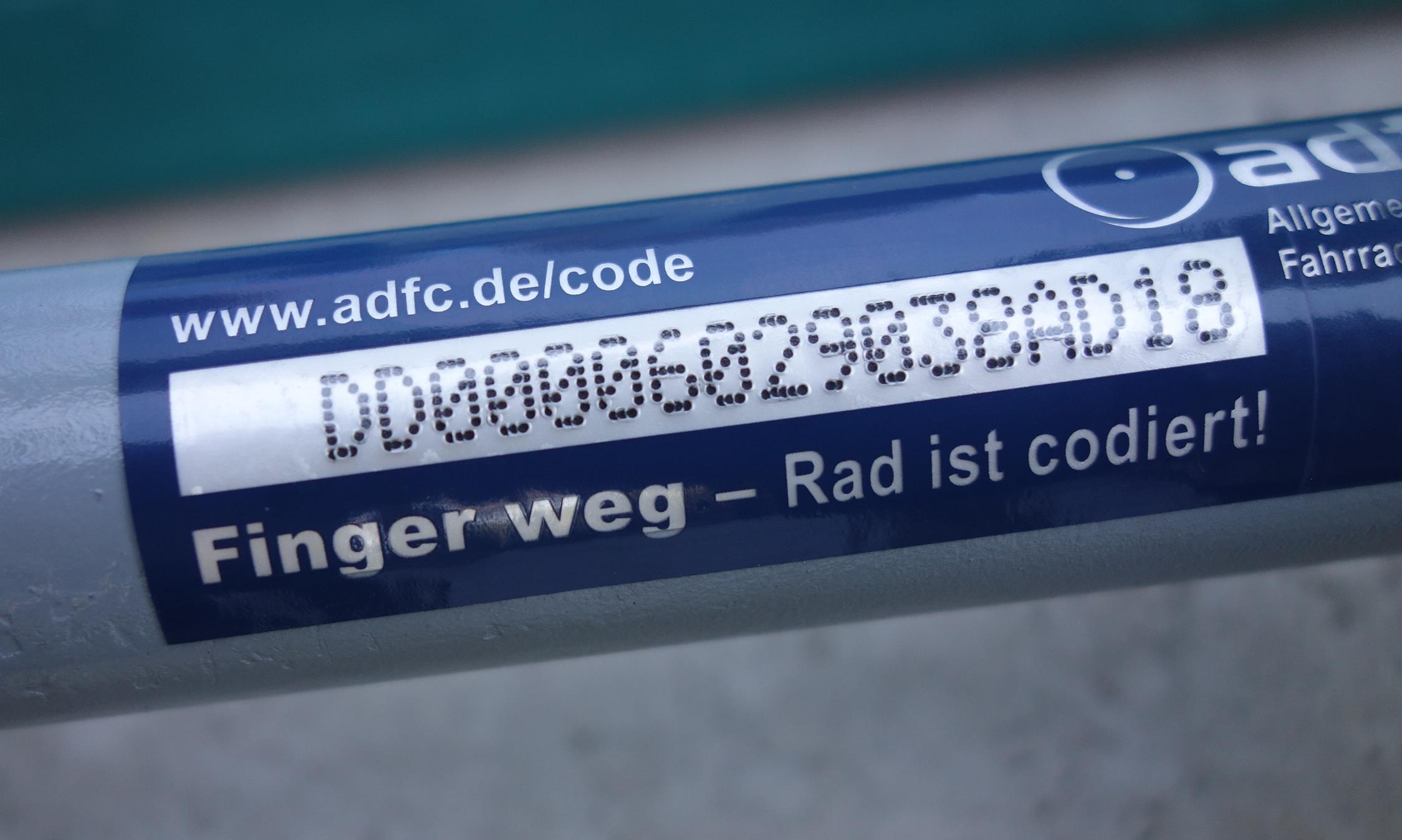 ADFC codiert Fahrräder