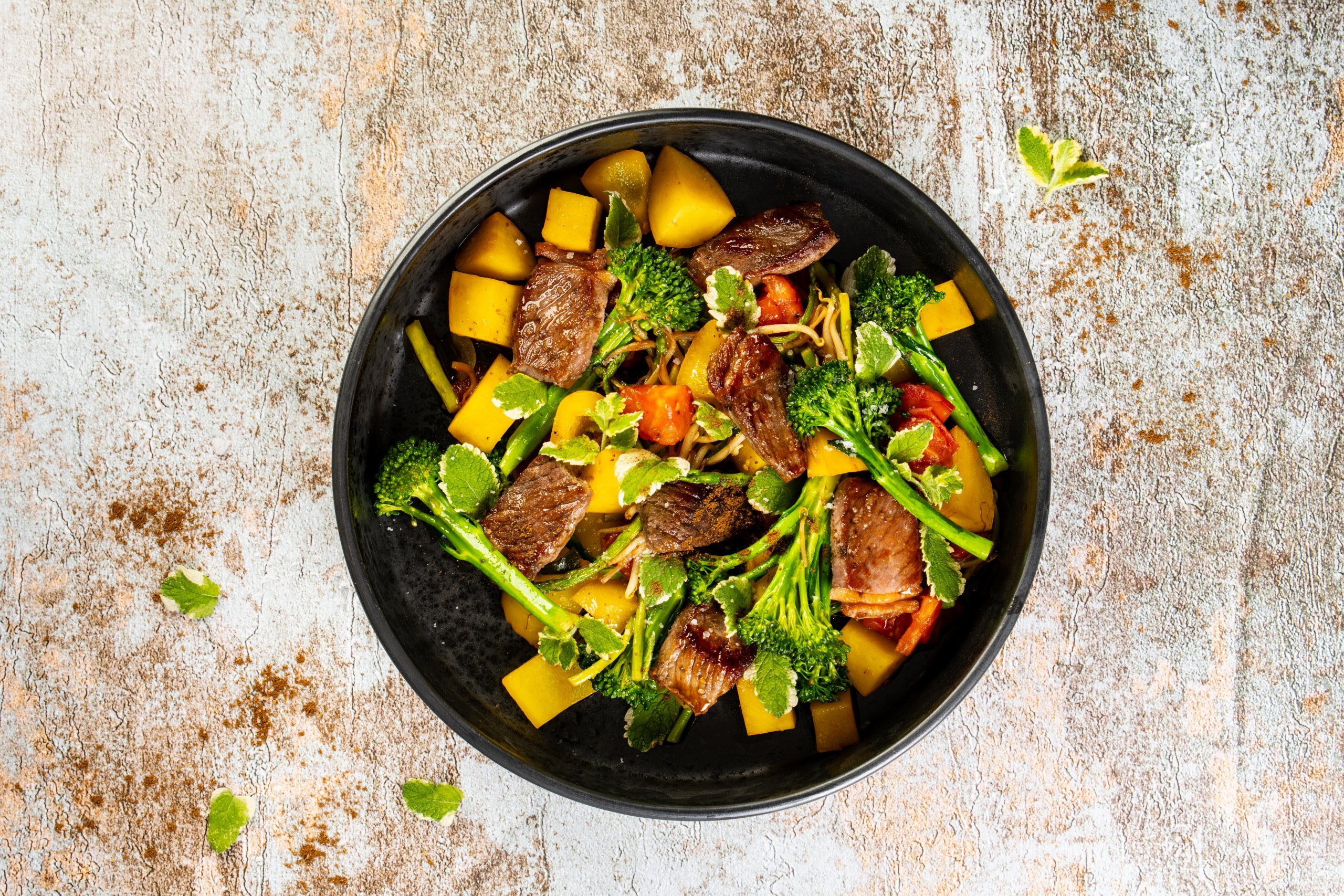 Teriyaki-Steakpfanne mit Wild-Brokkoli