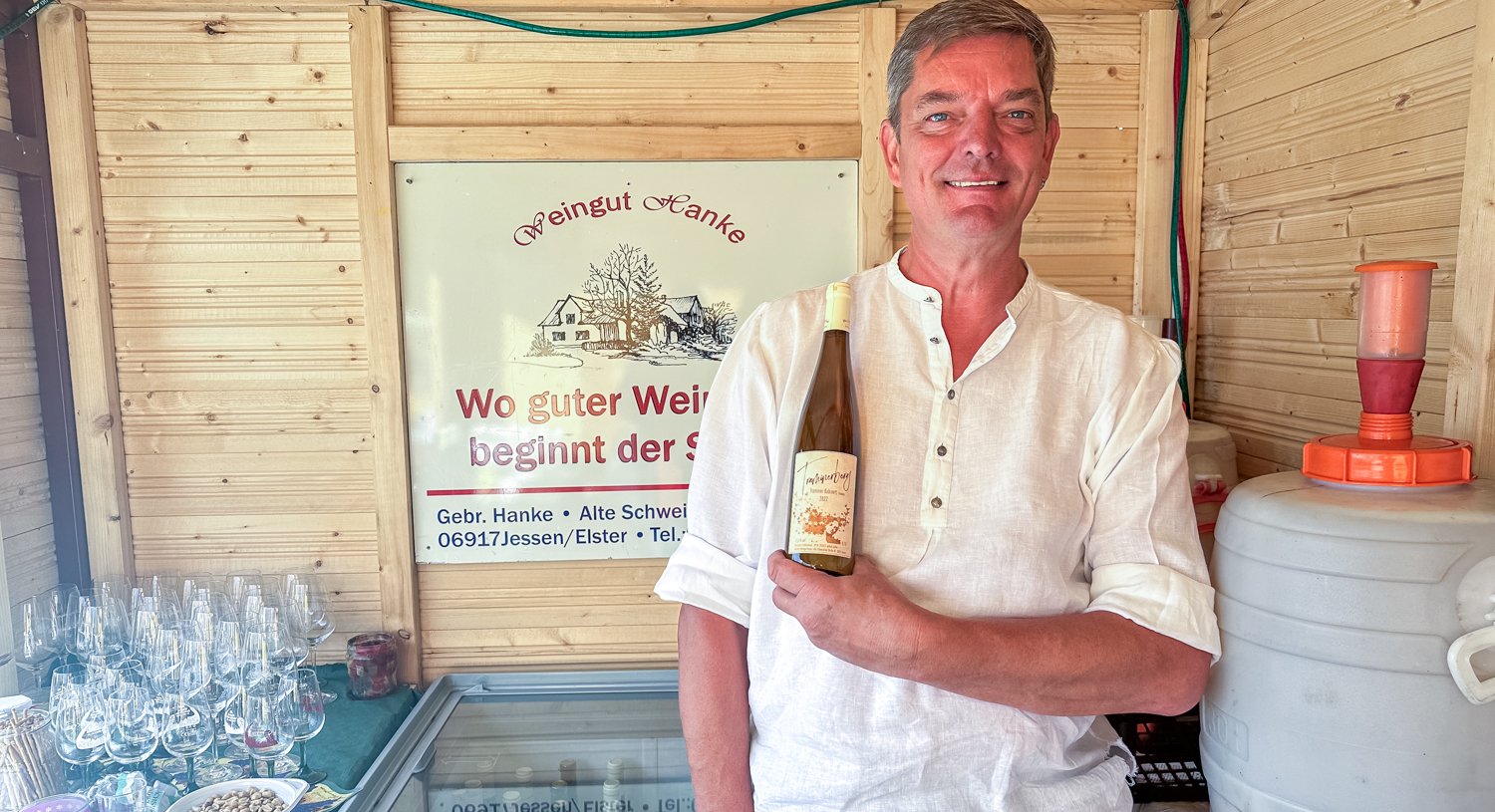 Trockene Traminer-Auslese aus Sachsen