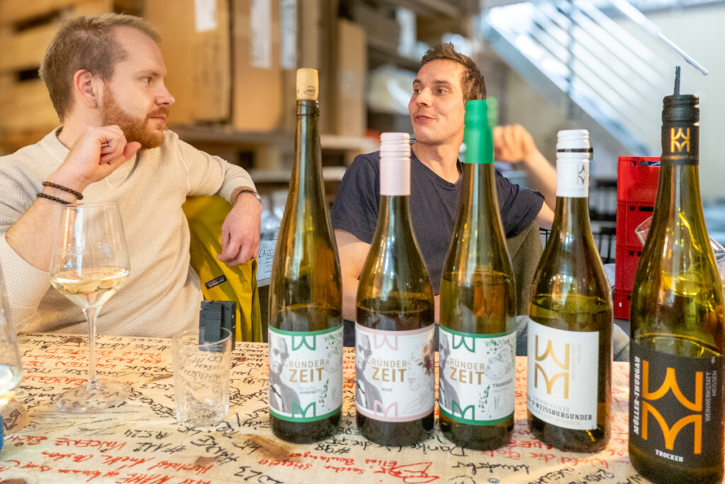 Scheurebe dun Burgunder vom Weinhandwerk Meißen