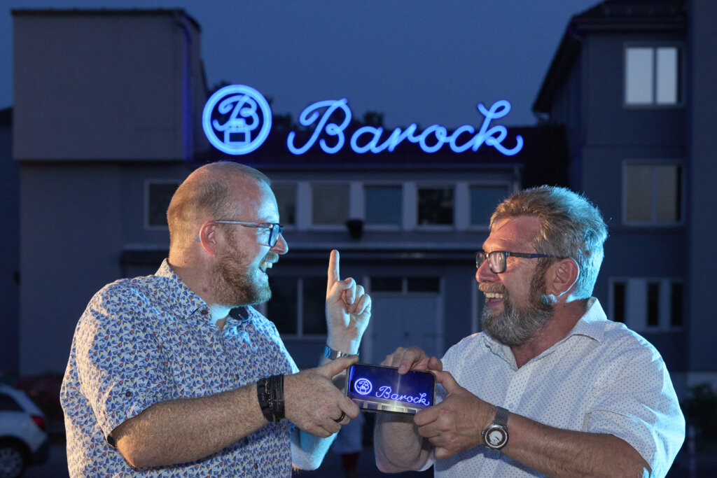 Die Barock-Leuchtreklame